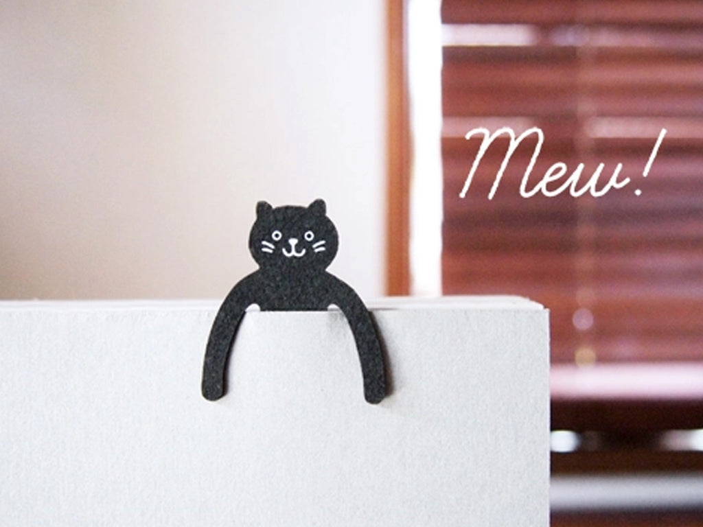 Clip Family Paperclip Bookmarks - Black Cat