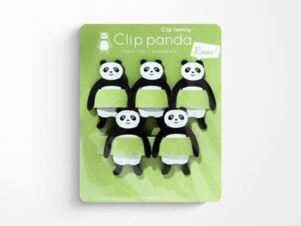 Clip Family Paperclip Bookmarks - Panda