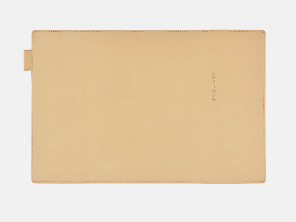 Cover for Hobonichi 5-Year Techo A5 - Natural Leather