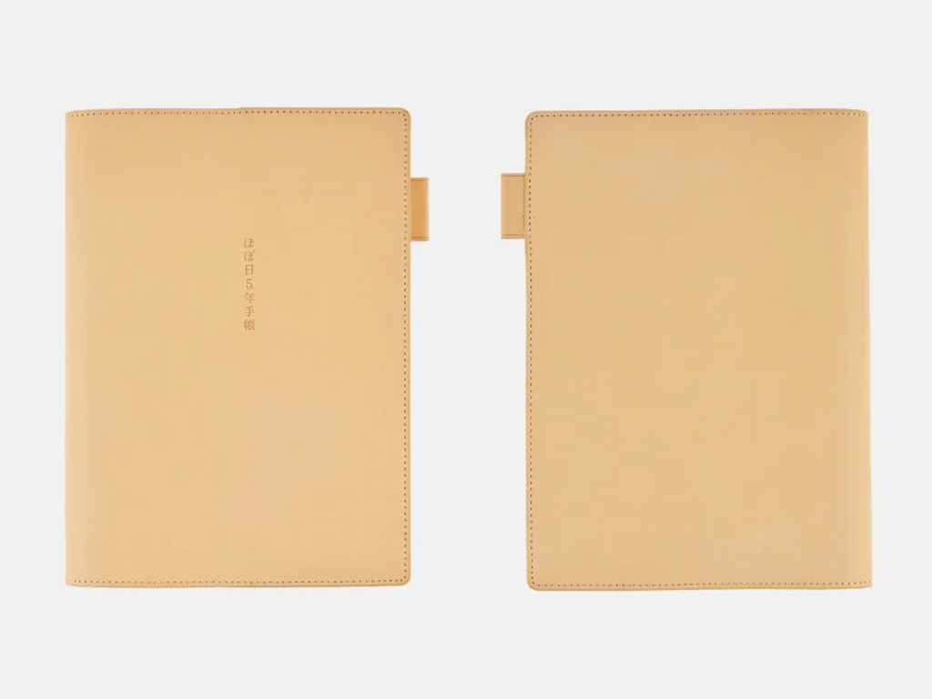 Cover for Hobonichi 5-Year Techo A5 - Natural Leather