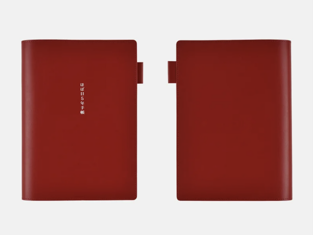 Cover for Hobonichi 5-Year Techo A5 - Red Leather