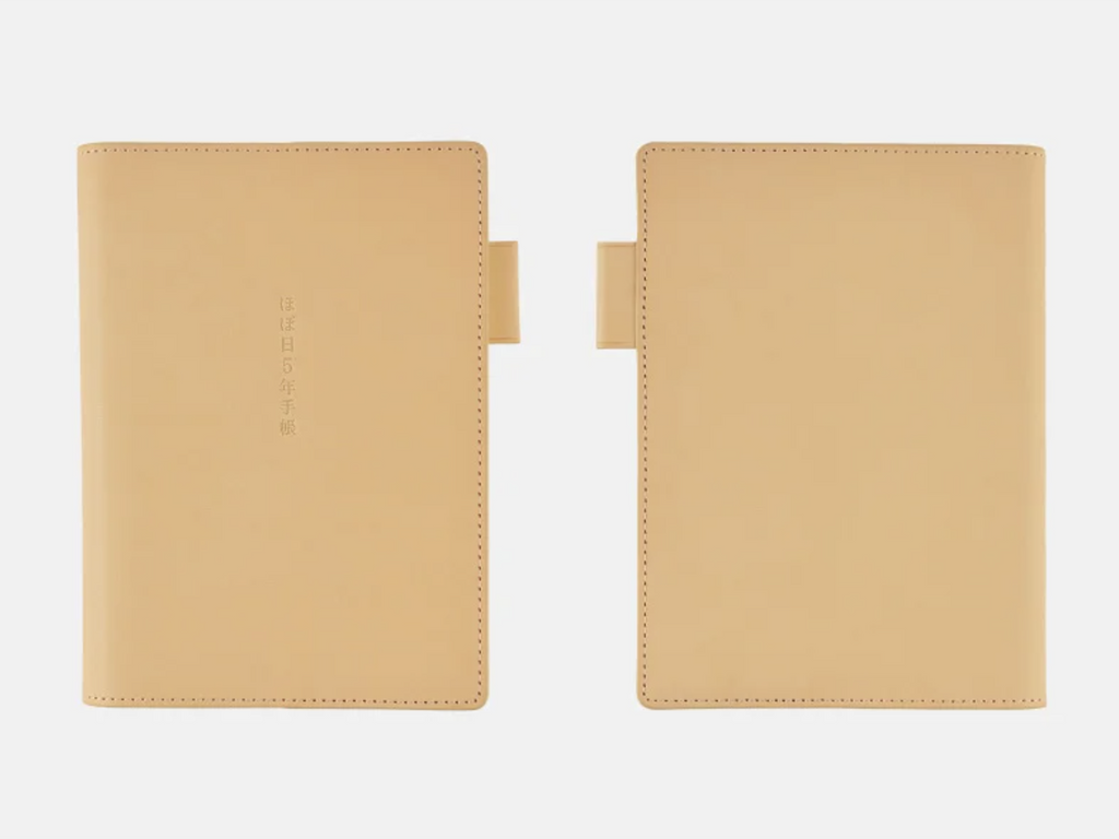 Cover for Hobonichi 5-Year Techo A6 - Natural Leather