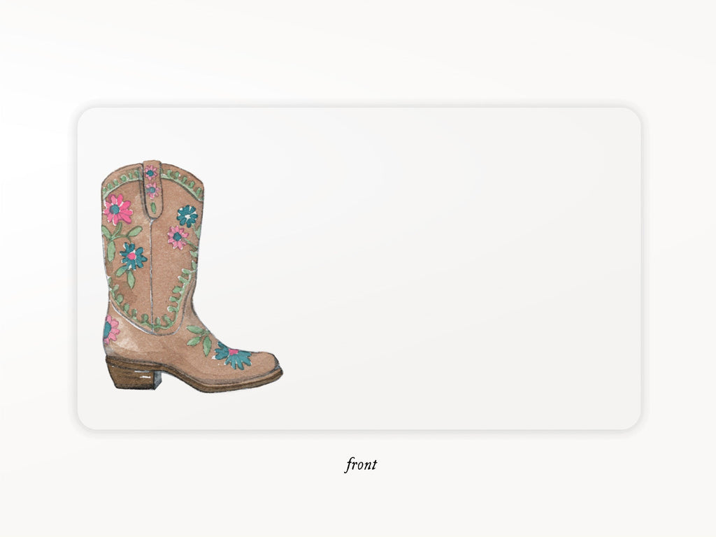 Cowboy Boot Little Notes