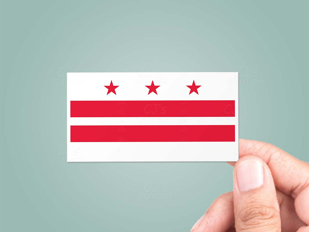 DC Flag Five Inch Sticker