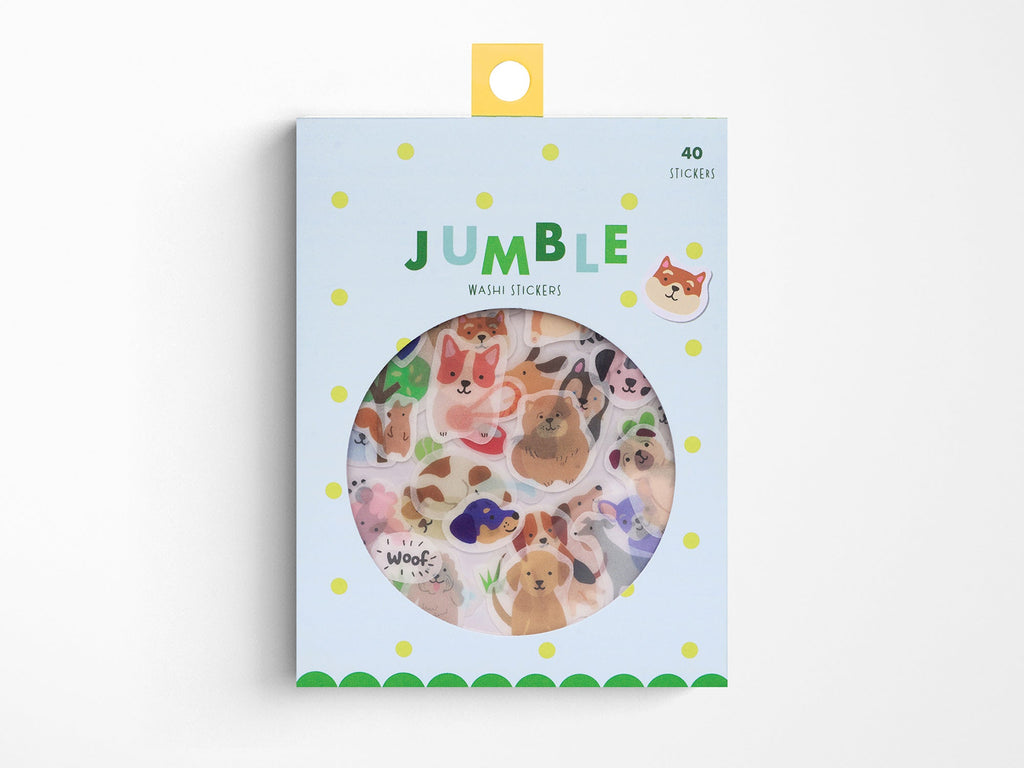 Dogs Jumble Washi Stickers