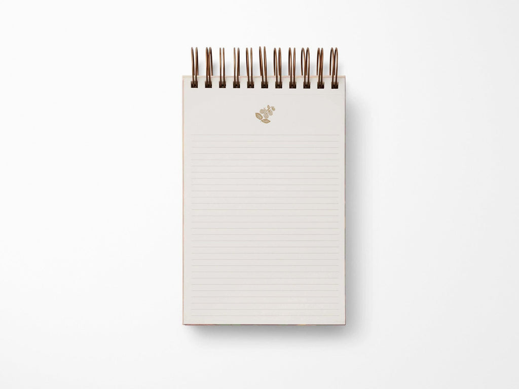 English Rose Desktop Spiral Notepad