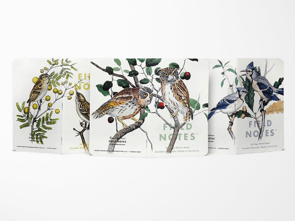 Field Notes Birds and Trees of North America Memo Book Set of 3 - Pack A