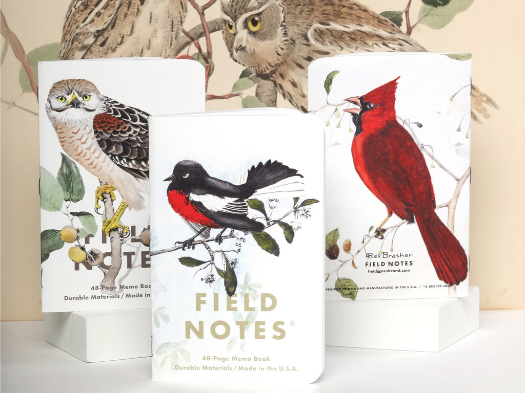 Field Notes Birds and Trees of North America Memo Book Set of 3 - Pack C