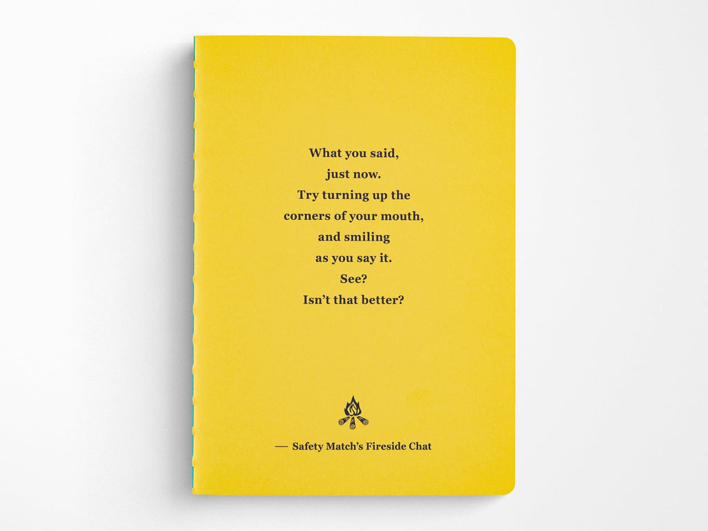 Fireside Chat Blank Notebook - B6 Size