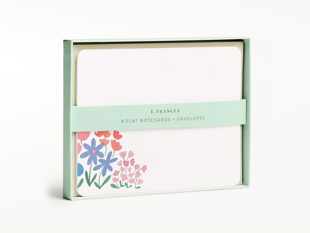 Flower Patch Flat Notes Boxed Set of 8 Notecards