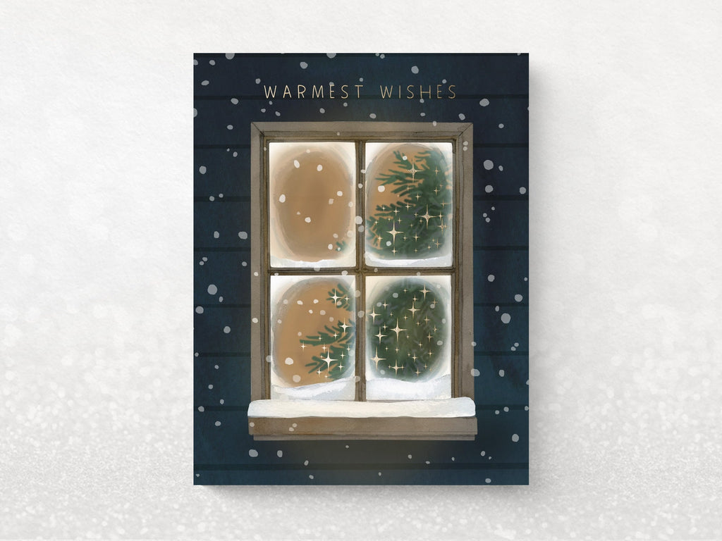 Frosty Window Holiday Cards - Set of 6