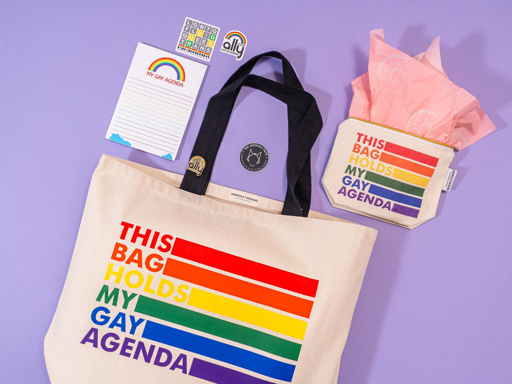 Gay Agenda Rainbow Pen Bag