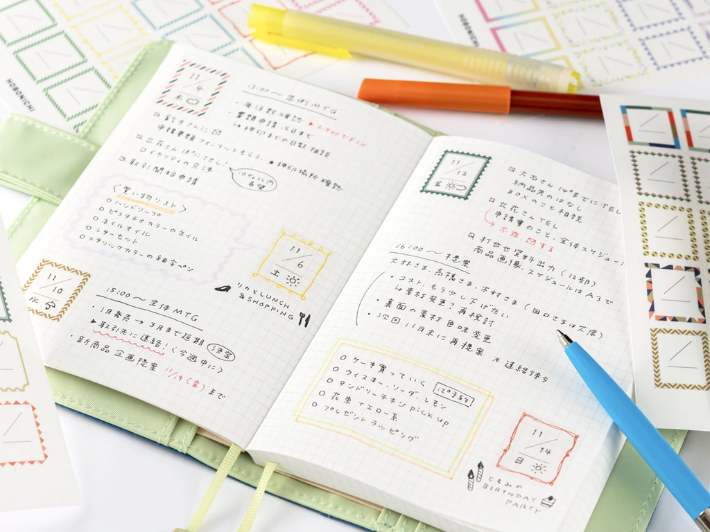 Hobonichi Frame Stickers for Dates