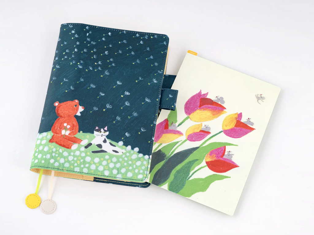 Hobonichi Pencil Board for A5 Size - Swaying Tulips