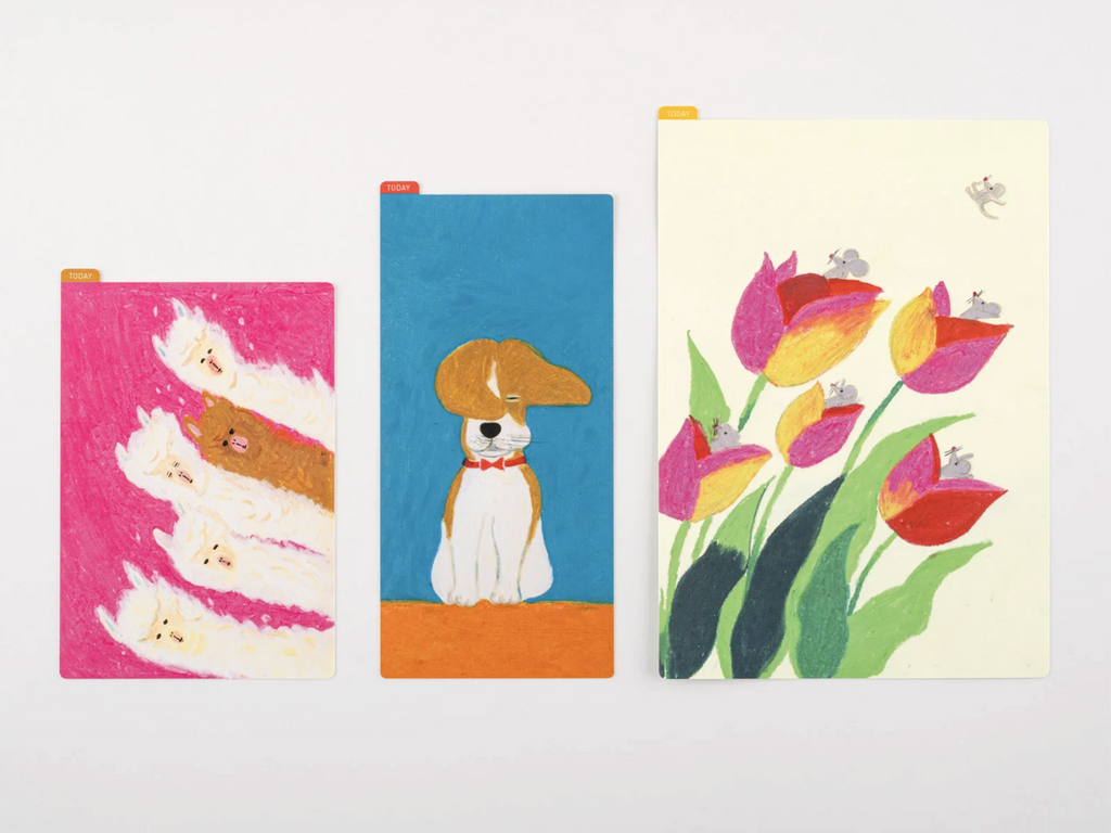 Hobonichi Pencil Board for A5 Size - Swaying Tulips