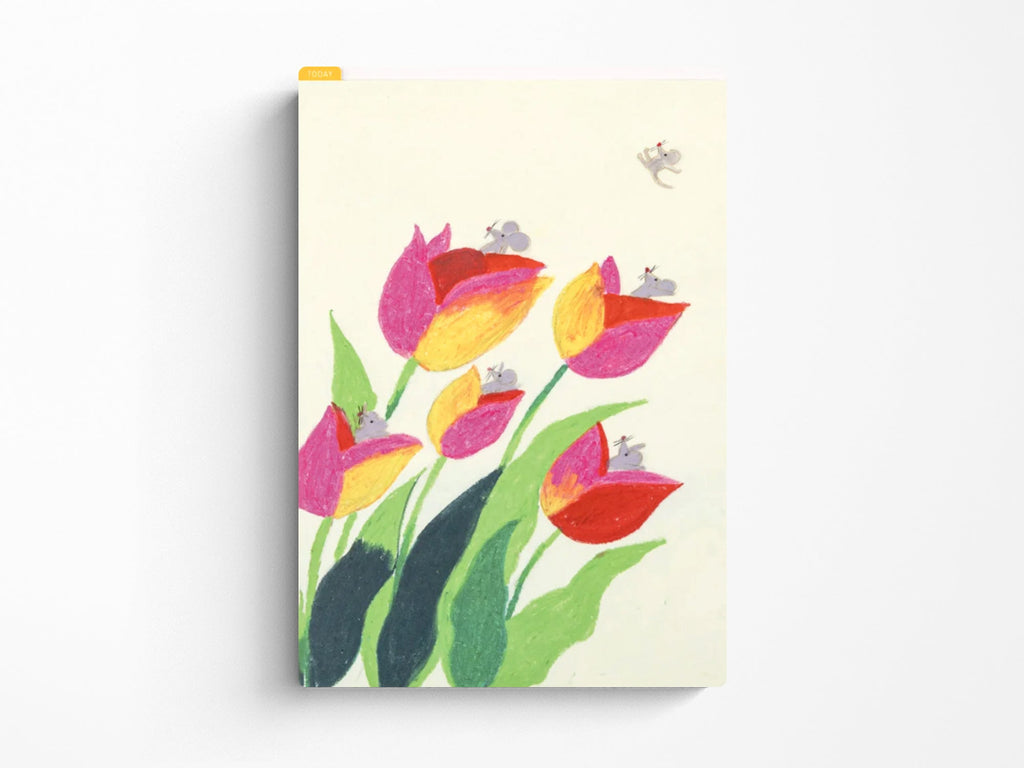 Hobonichi Pencil Board for A5 Size - Swaying Tulips