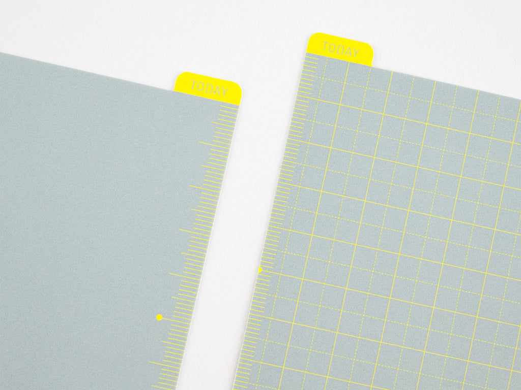 Hobonichi Pencil Board for A6 Size - Ice Gray x Yellow