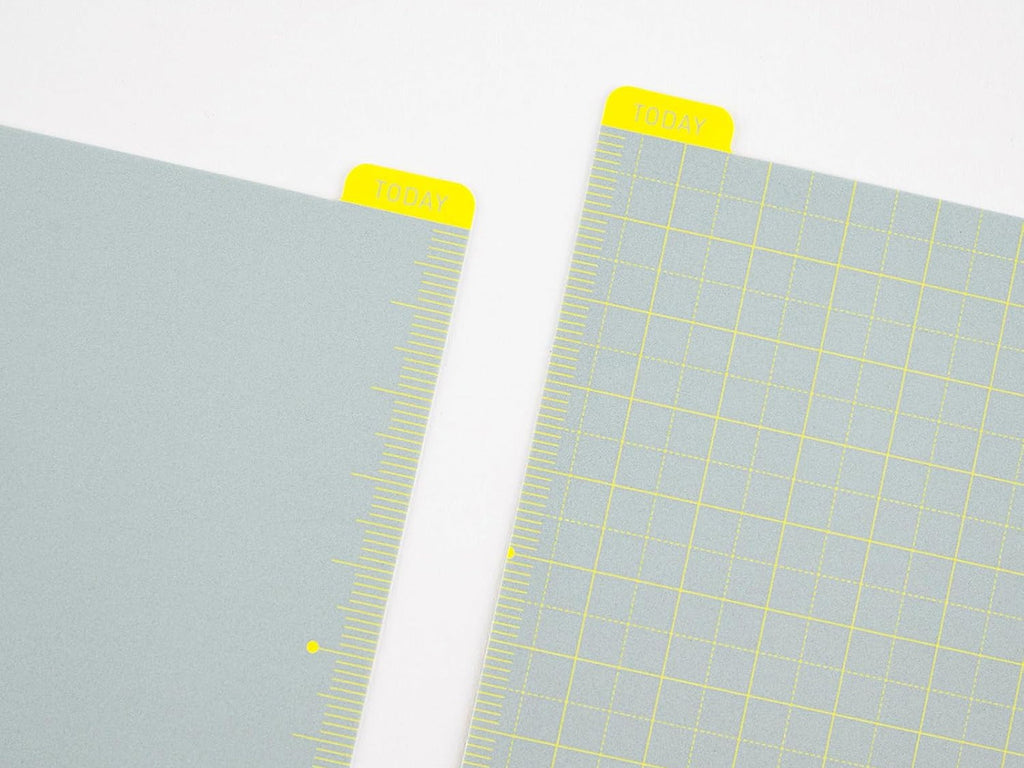 Hobonichi Pencil Board for Weeks Size - Ice Gray x Yellow