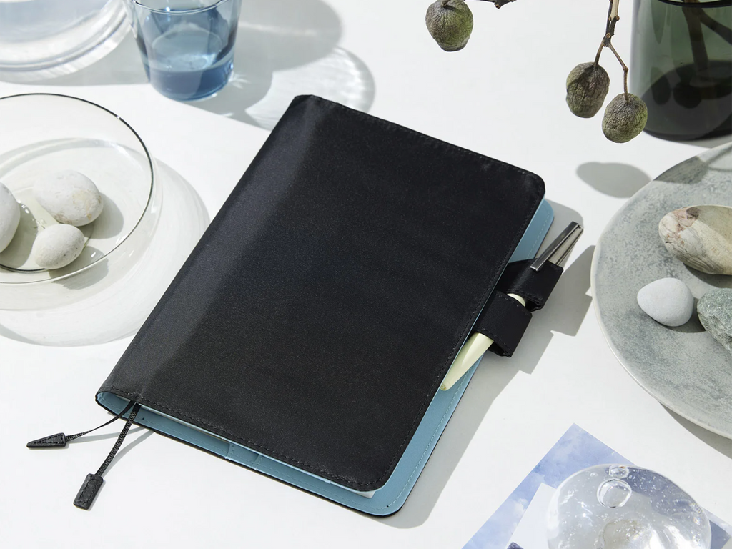 Hobonichi Techo A5 Cousin Cover - Black x Clear Blue