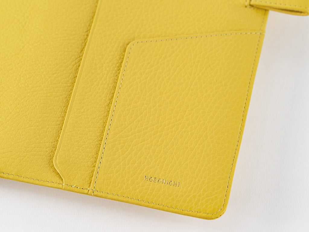 Hobonichi Techo A5 Cousin Cover - Brilliant Yellow Leather