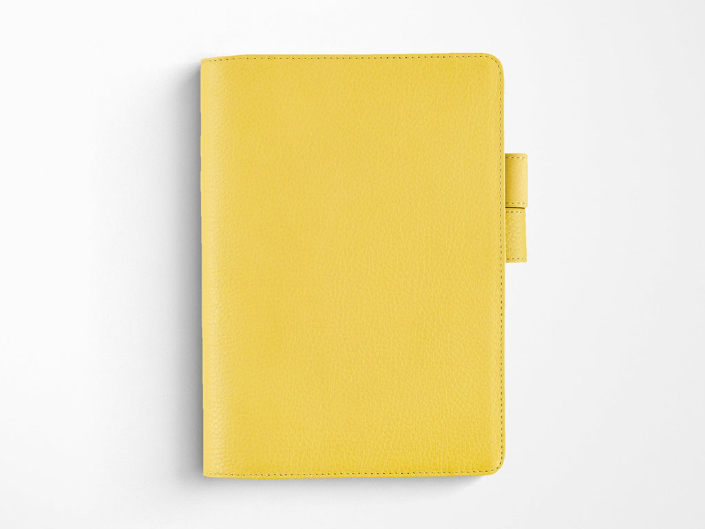 Hobonichi Techo A5 Cousin Cover - Brilliant Yellow Leather