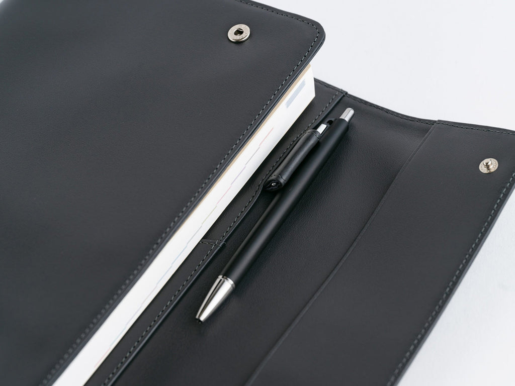 Hobonichi Techo A5 Cousin Cover - Charcoal Grey Leather