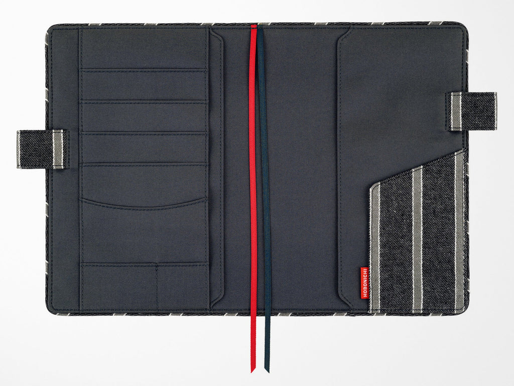 Hobonichi Techo A5 Cousin Cover - Twill Navy x Grey