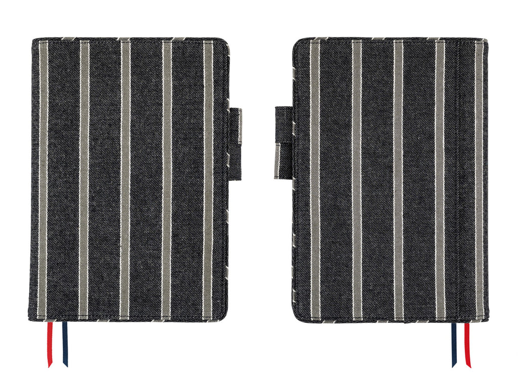 Hobonichi Techo A5 Cousin Cover - Twill Navy x Grey