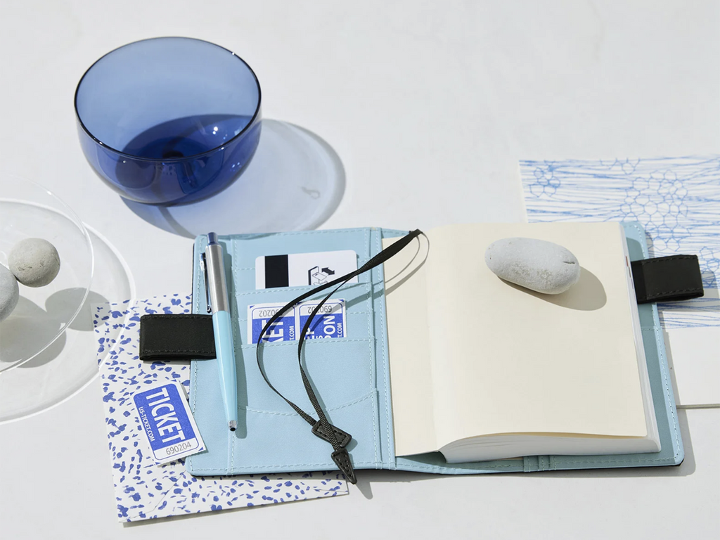 Hobonichi Techo A6 Original Cover - Black x Clear Blue