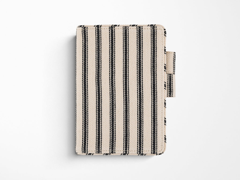 Hobonichi Techo A6 Original Cover - Herringbone Ivory x Black