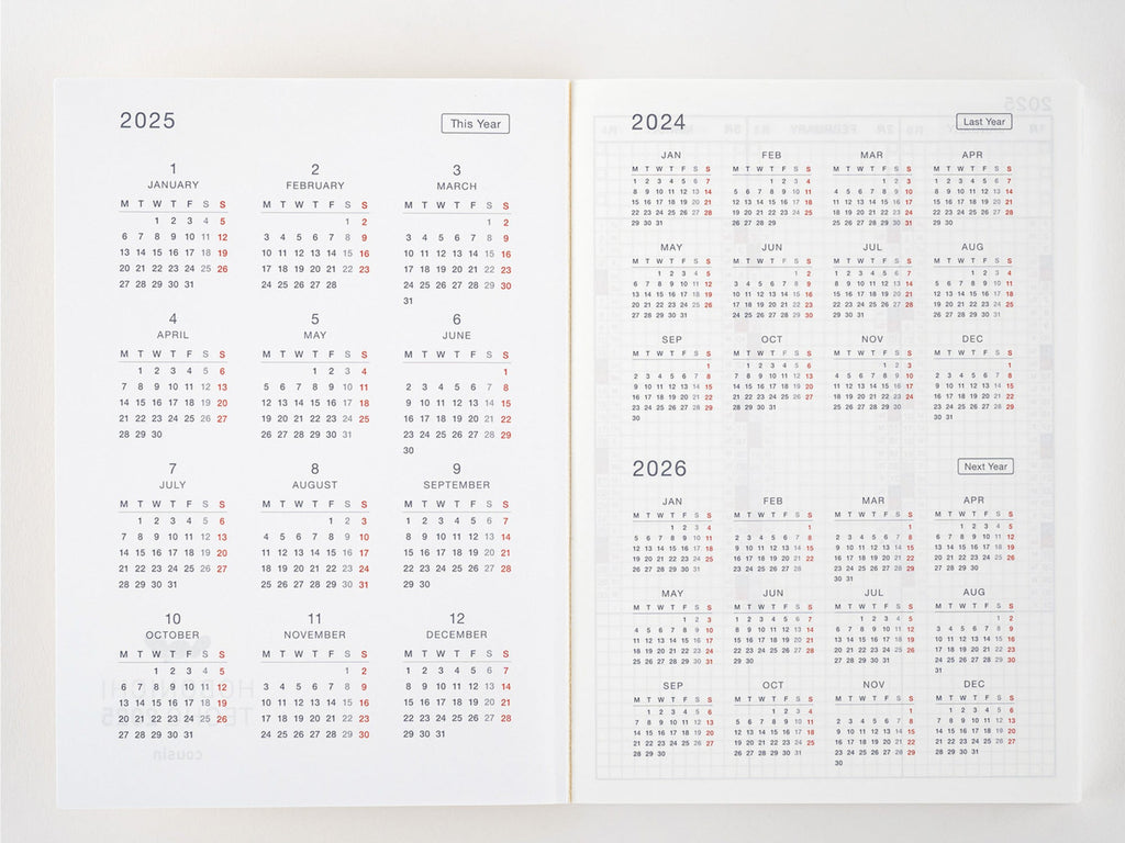 Hobonichi Techo Cousin Book A5 - January 2025 Start / English