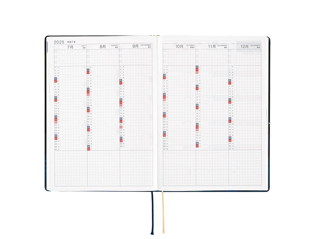 Hobonichi Techo Hon A5 2025 - Paper Series Black Gingham