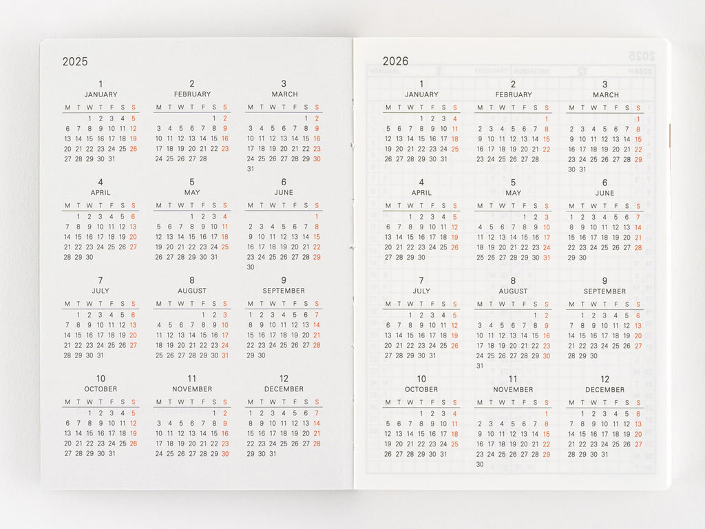 Hobonichi Techo Planner Book A6 - January 2025 Start / English