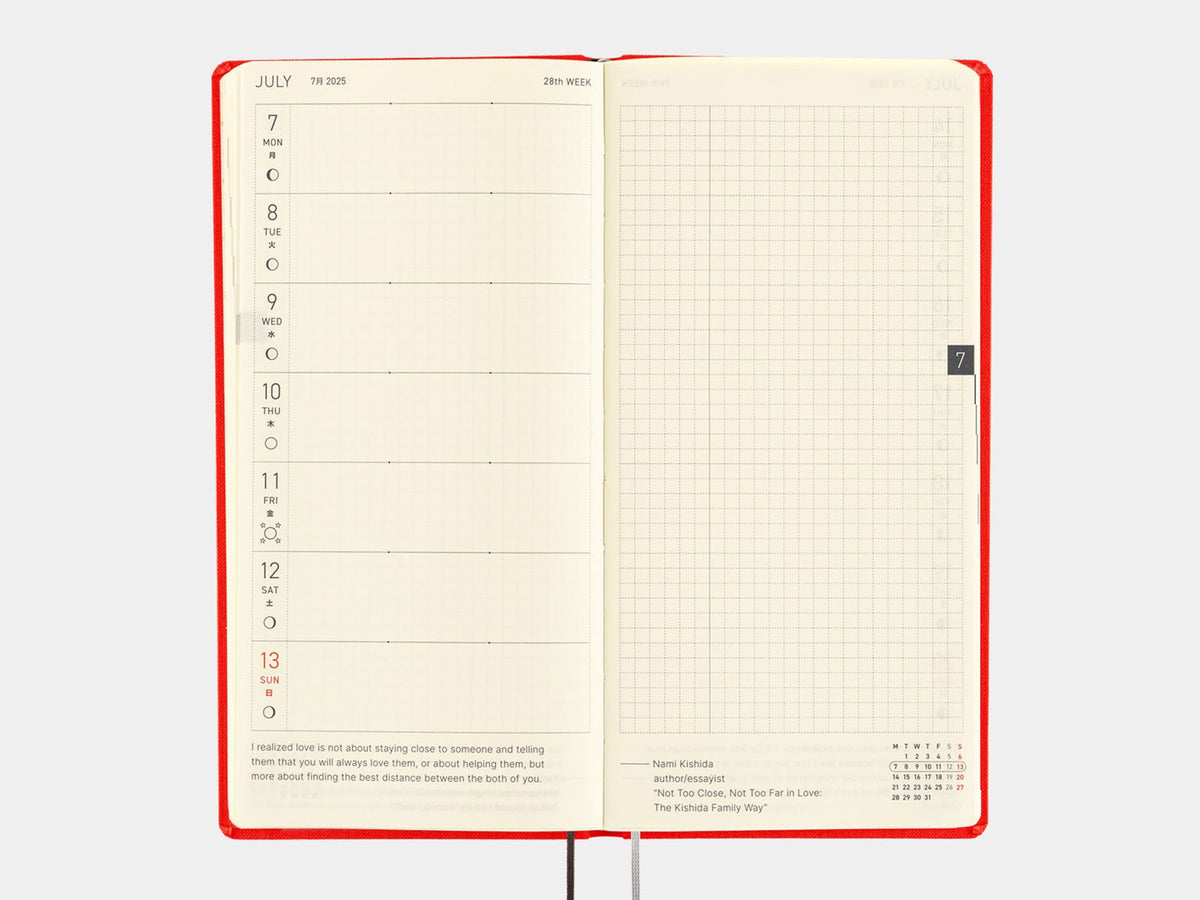 Hobonichi Techo Weeks 2025 Chili Pepper Jenni Bick Custom Journals