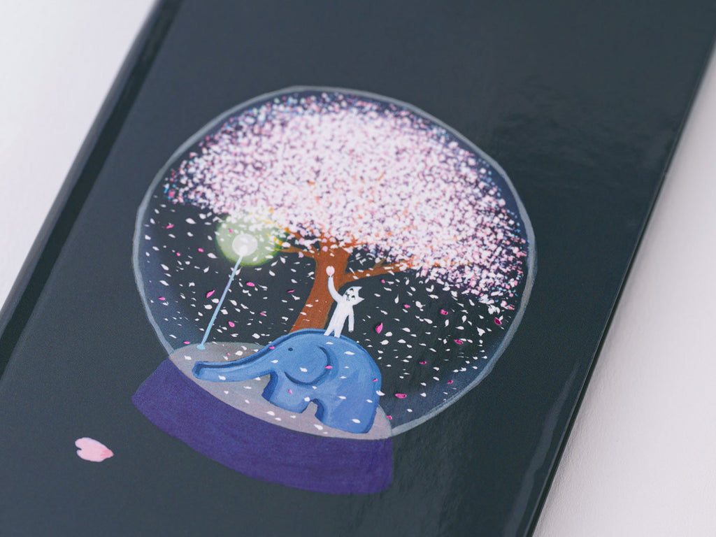 Hobonichi Techo Weeks 2025 - Night Cherry Blossom Snow Globe