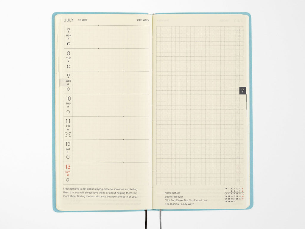 Hobonichi Techo Weeks 2025 - Smooth Vanilla Soda