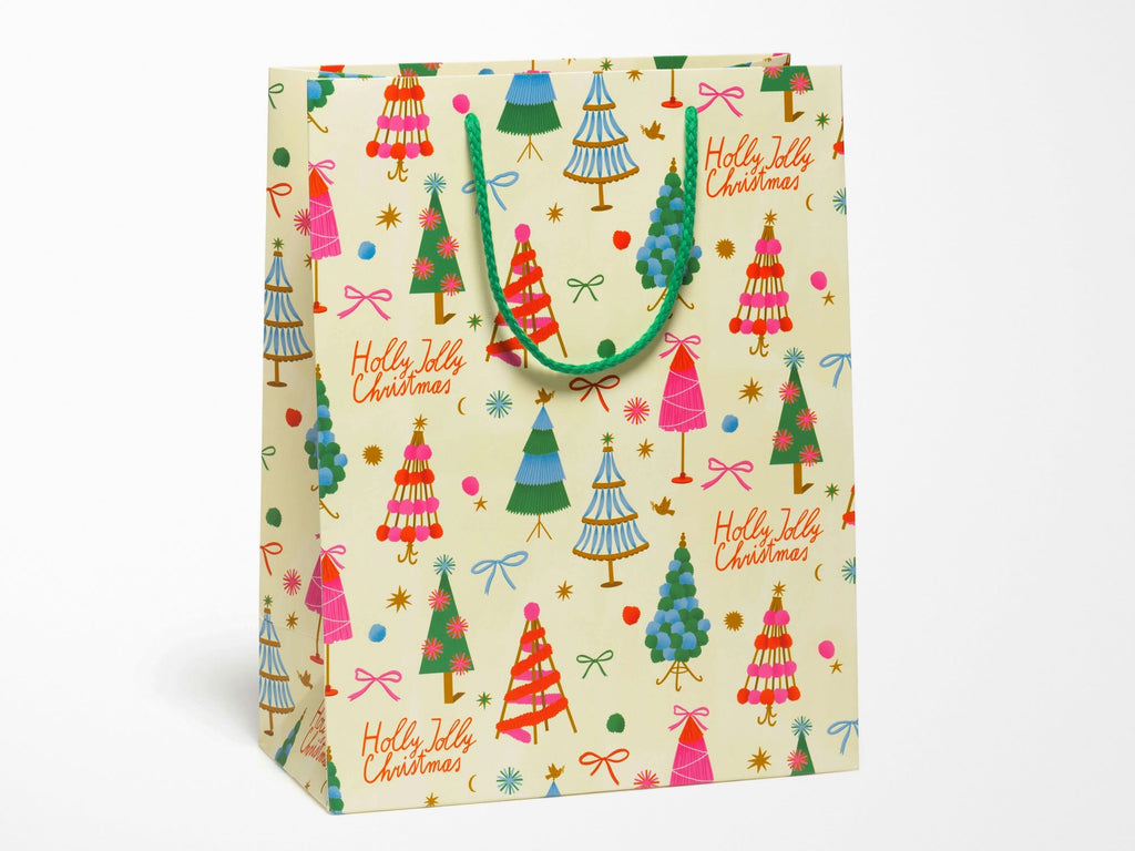 Holly Jolly Trees Large Gift Bag