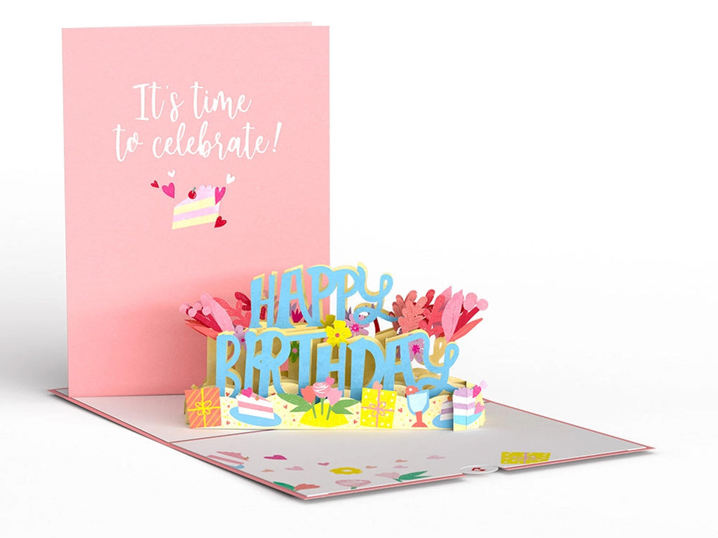 It's Time To Celebrate Birthday Pop-Up Card