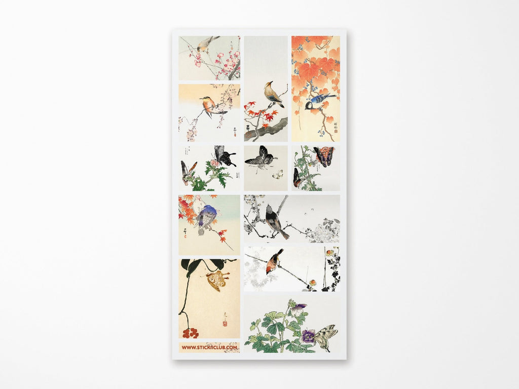 Japanese Nature Prints Sticker Sheet