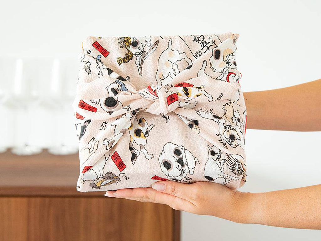 Kuniyoshi Cats Furoshiki Reusable Wrapping Cloth