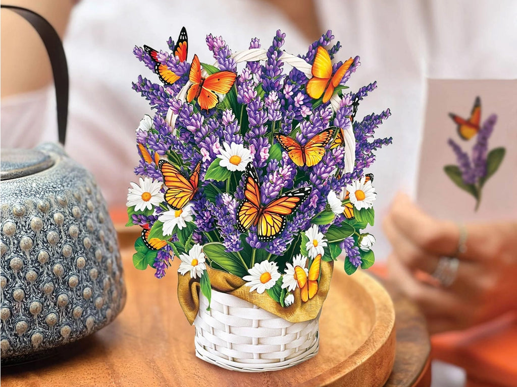 Lavender & Butterflies Pop Up Greeting Bouquet - Mini