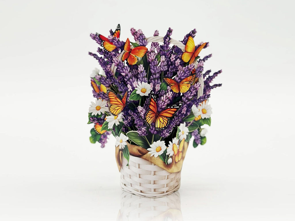 Lavender & Butterflies Pop Up Greeting Bouquet - Mini