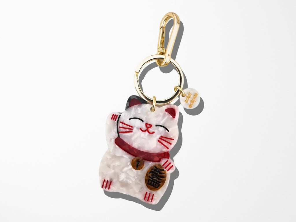 Lucky Cat Keyring and Bag Charm