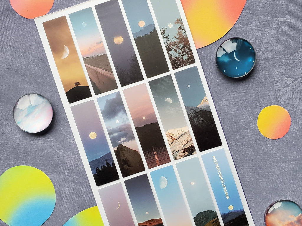 Lunar Strips Sticker Sheet