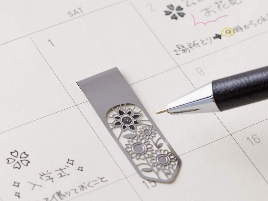 Midori Clip Bookmarker - Flower