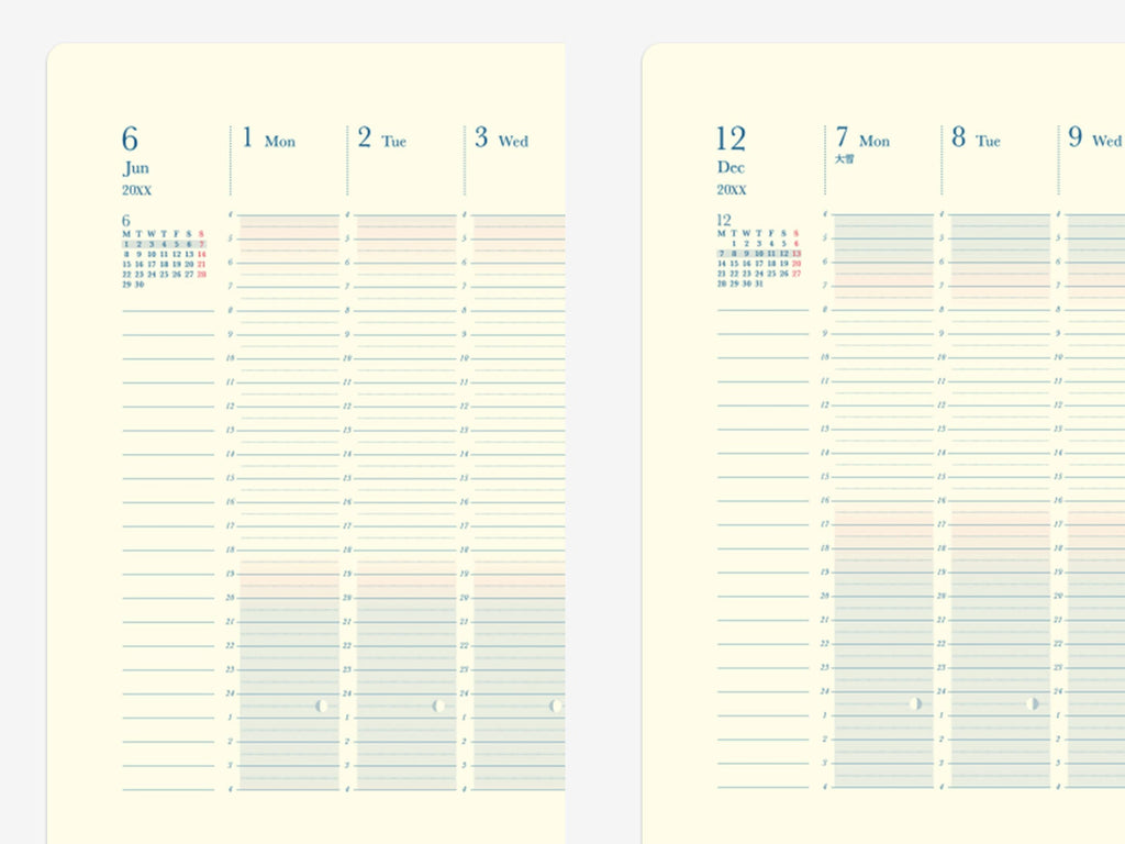 Midori Gradation Diary Daylight Hours 2025