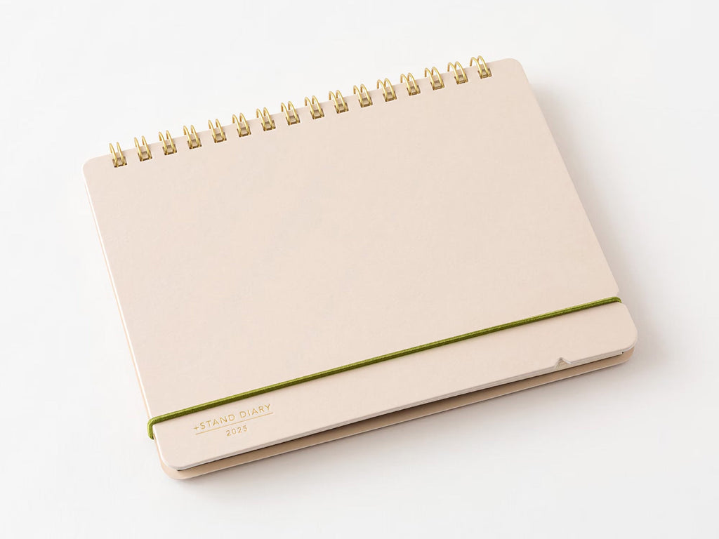 Midori Plus Stand Diary 2025 - Beige