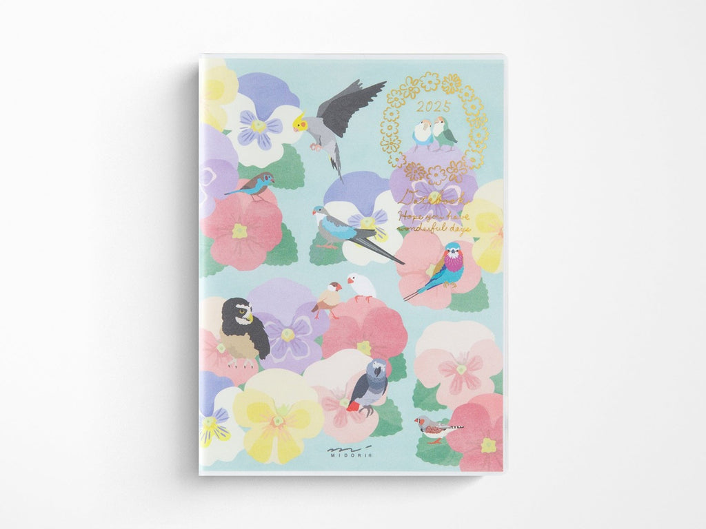 Midori Pocket Diary 2025 A6 - Bird