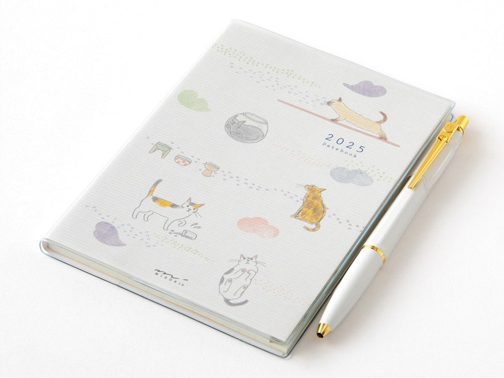 Midori Pocket Diary 2025 A6 - Cat