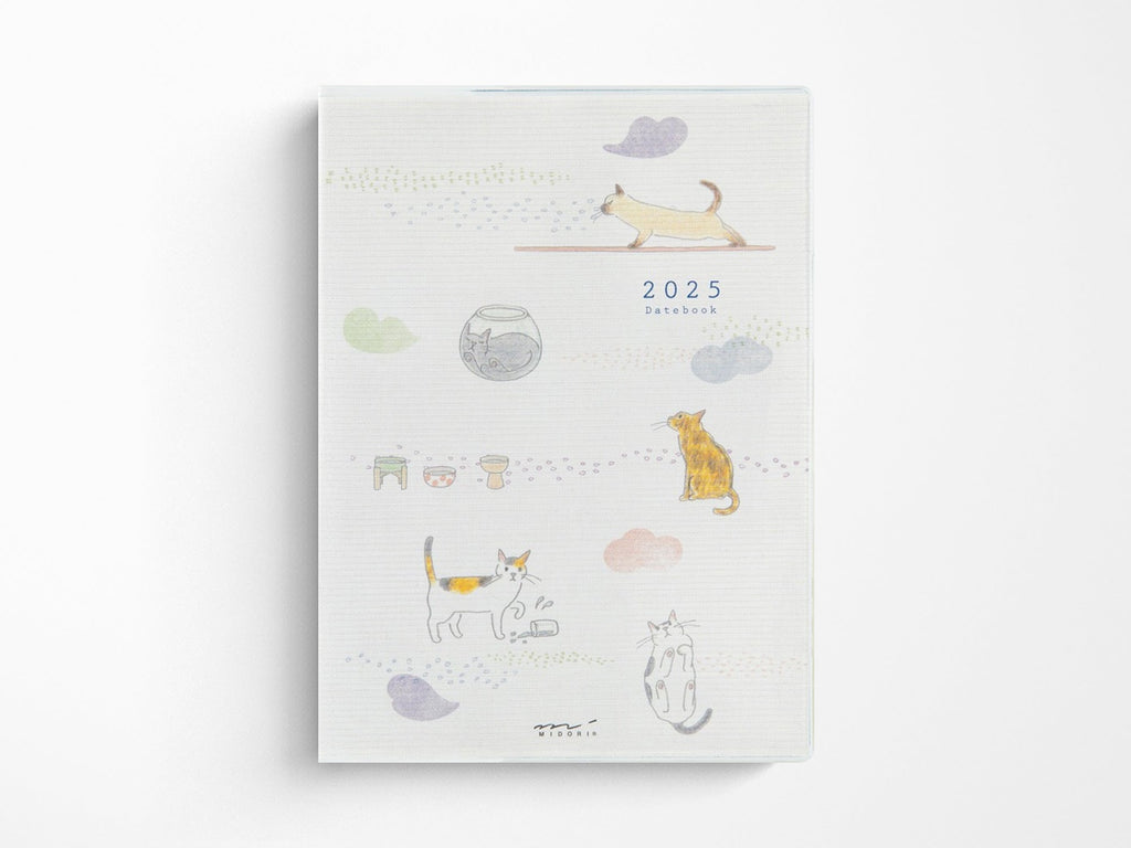 Midori Pocket Diary 2025 A6 - Cat